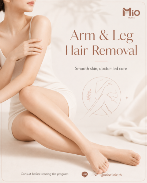 mio clinic arm and leg hair removal promotion album
